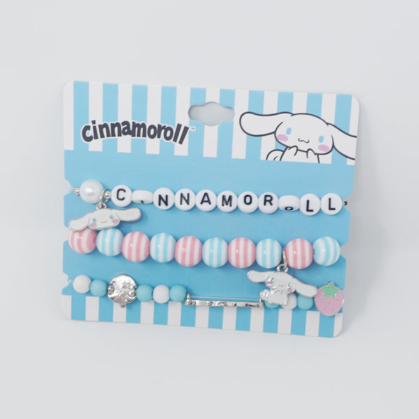 Cinnamoroll Strawberry Beaded Bracelet Set - Sanrio