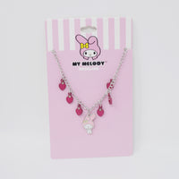My Melody Strawberry Charm Figure Necklace - Sanrio