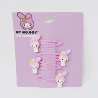 My Melody Figure Pink Hair Barrette Clips - Sanrio