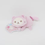 2021 Pink Cat Korilakkuma Pin Badge Plush - Korilakkuma & Strawberry Cat Theme Rilakkuma - San-X