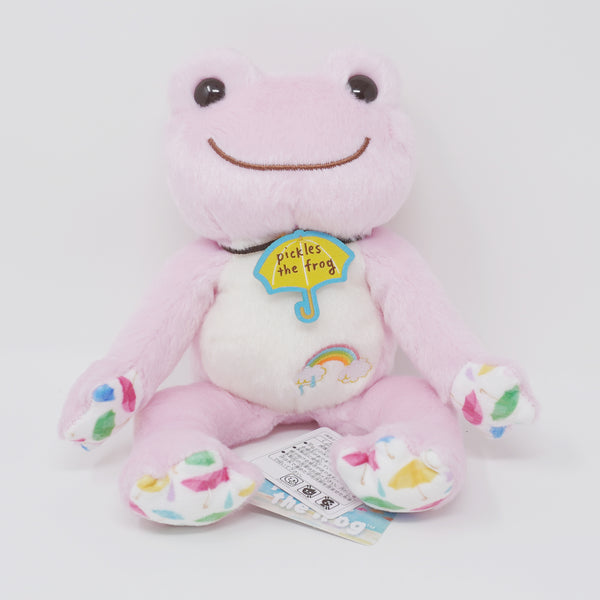 2021 Pink Umbrella Sky Pickles Plush - Pickles the Frog