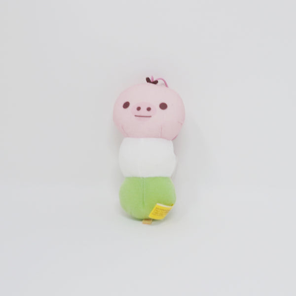 2021 Kiiroitori Dango Mochi Chibi Mascot Plush Prize Keychain - Sakura Rilakkuma - San-X