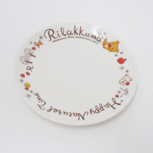 2013 Rilakkuma Plate - Natural Time 10th Anniversary - San-X