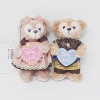 2012 ShellieMay & Duffy Set Plush Badge Keychain - Sweet Duffy Tokyo Disney Sea Limited