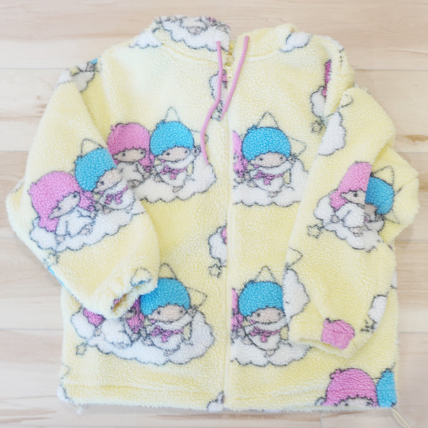 (No Tags) XL Little Twin Stars Sherpa Zip Up Hoodie - Sanrio