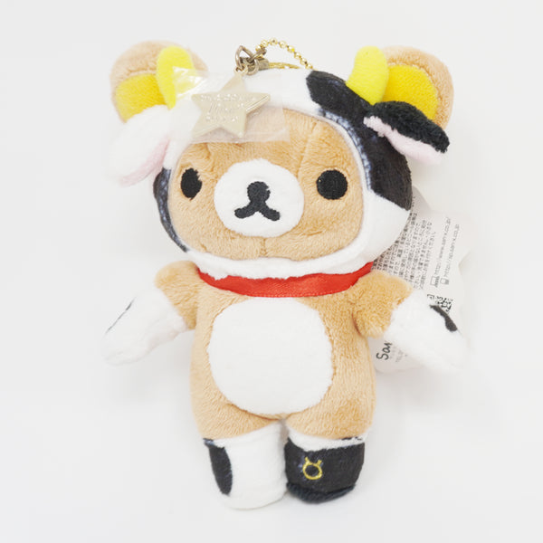 2013 Taurus Rilakkuma Plush Keychain - Zodiac Horoscope Rilakkuma - San-X