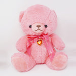 Hot Pink January Garnet Bear Plush 28 cm - Happy Birth Color Heart - Yell Japan