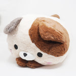 Large Mocha Nyan Fuzzy Cat Stacking Plush - Fuwafuwa Coro Coro Nyanko - Yell Japan