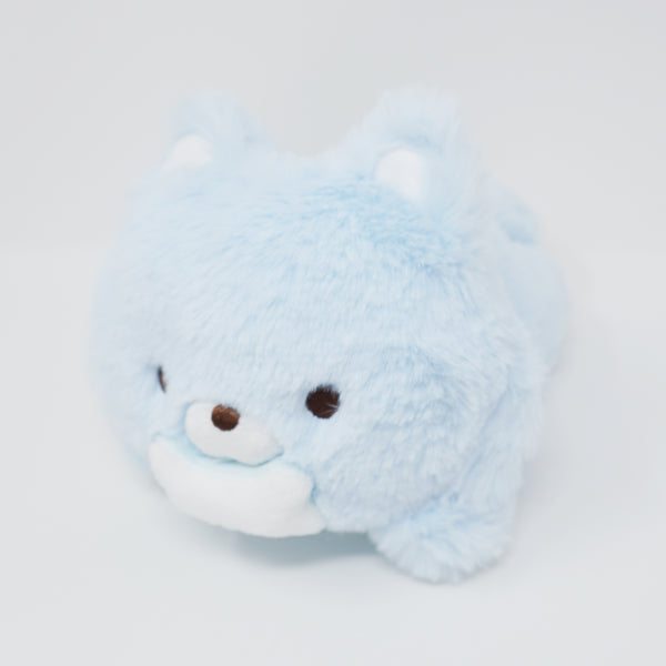2025 Fuzzy Blue Wolf Lying Plush - Aokogu's Sleepover Rilakkuma - San-X