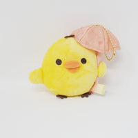 2025 Kiiroitori with Umbrella Plush Keychain - Rainy Sunny Days Rilakkuma - San-X