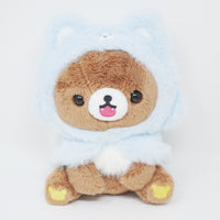 2024 Chairoikoguma in Blue Wolf Outfit Plush - Aokogu's Sleepover Rilakkuma - San-X