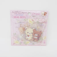 2019 Pink Seal Flakes with Case - Korilakkuma Meets Chairoikoguma - Rilakkuma - San-X