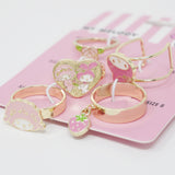 My Melody Heart Strawberry Ring Set - Sanrio