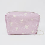 2020 Korilakkuma Bunny Zipper Cosmetic Pouch - Korilakkuma and Rabbit Tea Time Theme - Rilakkuma - San-X