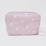 2020 Korilakkuma Bunny Zipper Cosmetic Pouch - Korilakkuma and Rabbit Tea Time Theme - Rilakkuma - San-X