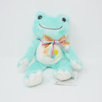 Teal Pickles the Frog Balloon Embroidery Plush - Rainbow Ribbon Series - Nakajima