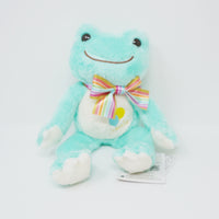 Teal Pickles the Frog Balloon Embroidery Plush - Rainbow Ribbon Series - Nakajima