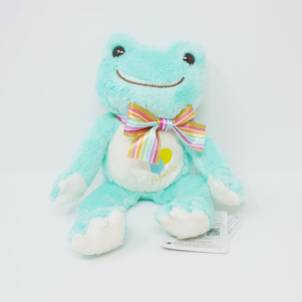 Teal Pickles the Frog Balloon Embroidery Plush - Rainbow Ribbon Series - Nakajima