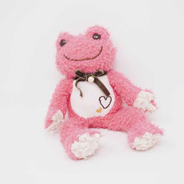 (No Tags) 2015 Hot Pink Pickles the Frog Plush - Love Series - Nakajima
