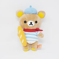 (No Tags) 2010 Rilakkuma with Baguette Plush - Bonjour Series - San-X