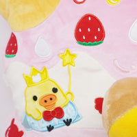 2008 Sweets House Plush Cushion & Rilakkuma with Crown Set - Rilakkuma 5th Anniversary - San-X