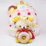 2008 Sweets House Plush Cushion & Rilakkuma with Crown Set - Rilakkuma 5th Anniversary - San-X