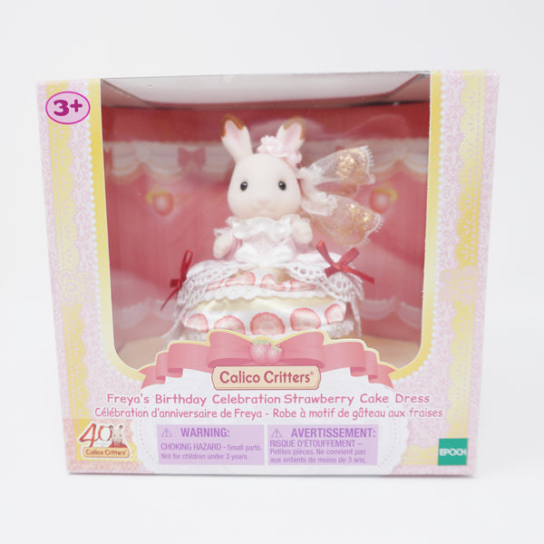 Freya's Birthday Celebration Strawberry Cake Dress - Calico Critters Freya's Birthday Celebration Strawberry Cake Dress - Calico Critters