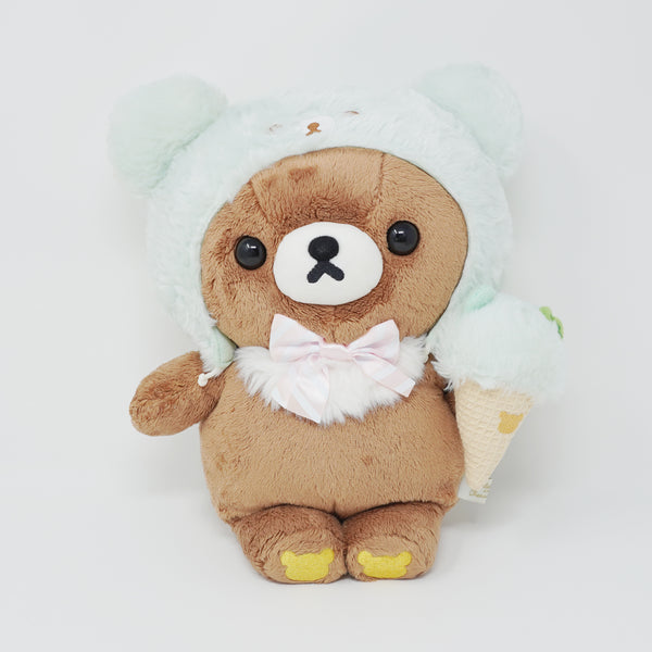 (No Tags) 2019 Chairoikoguma Medium Plush - Happy Ice Cream Rilakkuma