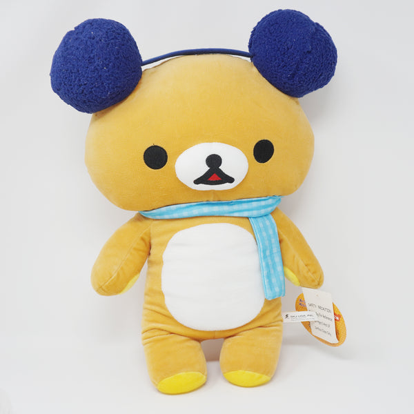 XL Rilakkuma with Earmuffs Plush Prize - Winter - San-X