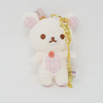 2024 Korilakkuma Pink Plaid Plush Keychain - Lovely Home Theme Rilakkuma - San-X