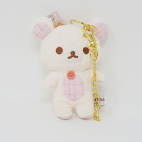 2024 Korilakkuma Pink Plaid Plush Keychain - Lovely Home Theme Rilakkuma - San-X