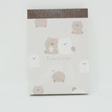 Fuwatto Time Nakayoshi Bear Mini Notepad - Crux Japan