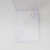 Rainbow Bear & Unicorn Motchiri Baby Mini Notepad - Crux Japan