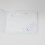 Rainbow Bear & Unicorn Motchiri Baby Mini Notepad - Crux Japan