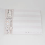 Plaid Petit Kuma Bear Life Mini Notepad - Kamio Japan