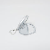 Hello Kitty Quilted Mirror Silver Compact Keychain - Sanrio