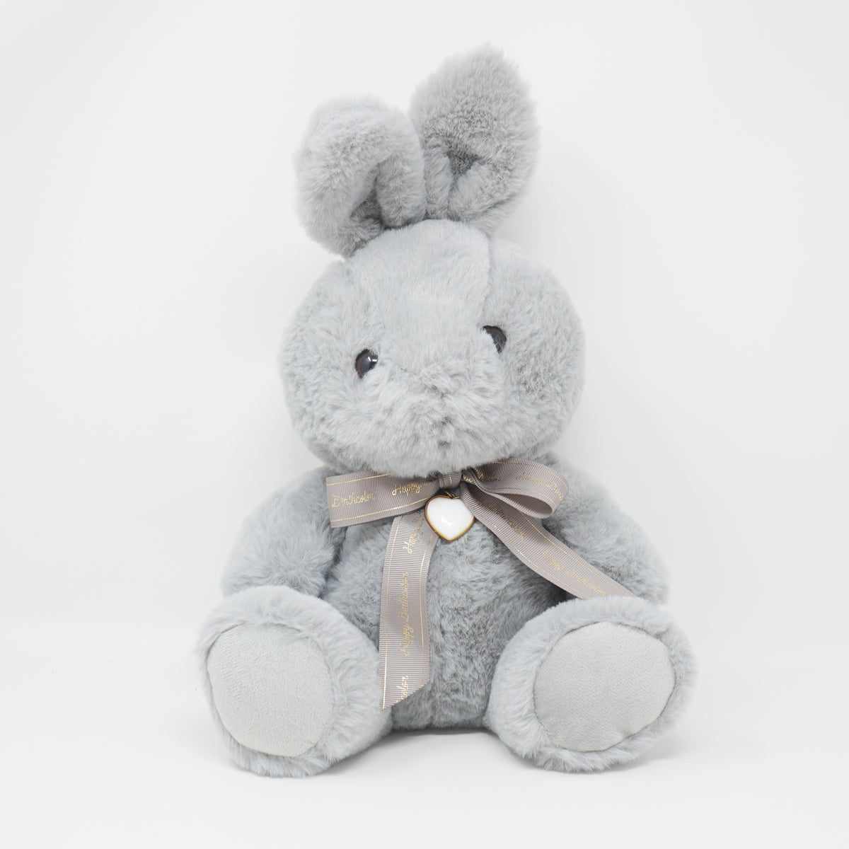 Dark Gray Bunny Rabbit Plush June Pearl 28 cm - Happy Birth Color Hear ...