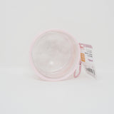 Pink Round Collector Clear Pouch with Carabiner Keychain