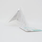 Triangular Clear Collector Pouch with Ball Keychain