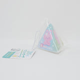 Triangular Clear Collector Pouch with Ball Keychain