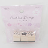 3-Piece Sakura Rubber Stamp Type A