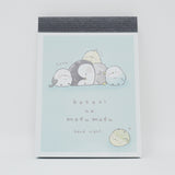 Kotori no Mofu Mofu Birds Shimaenaga Mini Notepad - Kamio Japan