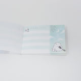 Shimaenaga Snow Birds Moon Mini Notepad - Crux Japan