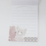 Fluffy Kuma Bear Hug Mini Notepad - Crux Japan