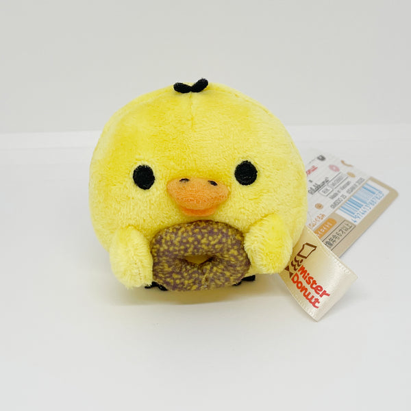 2025 Kiiroitori with Golden Chocolate Donut Tenori Plush - Rilakkuma x Mister Donut - San-X