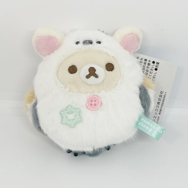 2025 Korilakkuma in Shimaenaga Plush Keychain - Sapporo Rilakkuma Store Limited - San-X Hokkaido Winter