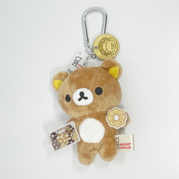 2025 Rilakkuma Plush Keychain - Mister Donut x Rilakkuma - San-X