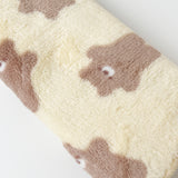 Yellow Bear Print Fluffy Face Towel