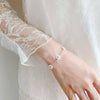 Pearl Flower Silver Bracelet