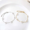 Pearl Flower Silver Bracelet